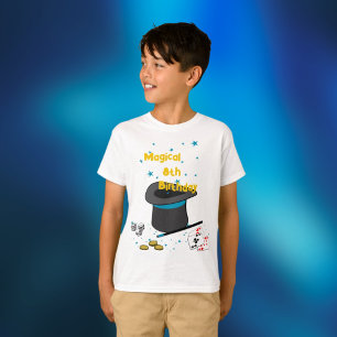 Magic 8th Birthday Temaparty T Shirt