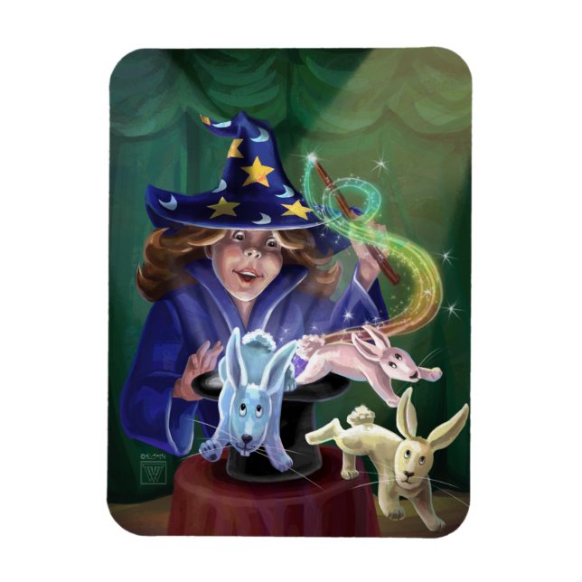 Magic Act-kaniner från Hat Magnet (Vertikal)