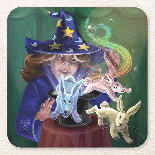 Magic Act Underlägg Papper Kvadrat