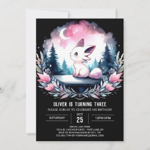 Magic Adsible Cat Birthday Inbjudningar