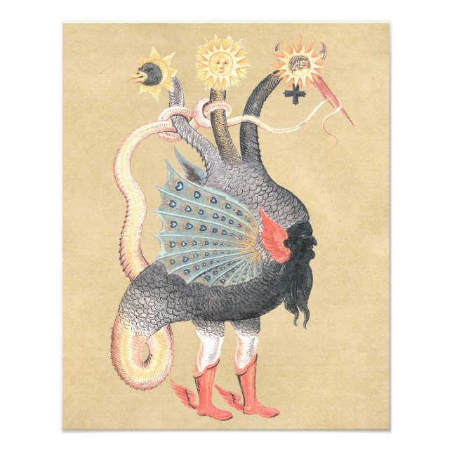 Magic Alchemy Dragon Färg Fototryck (Framsidan)