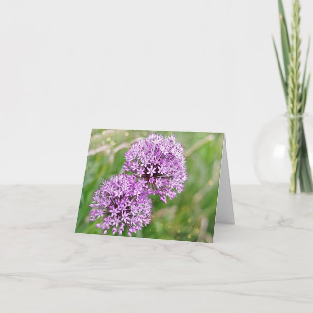 Magic Alliums Note Card Kort (Framsida)