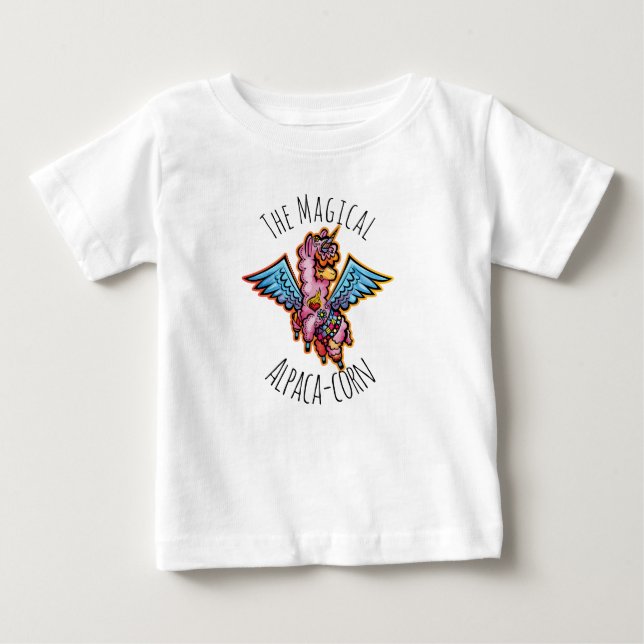 Magic Alpaca-maj T Shirt (Framsida)
