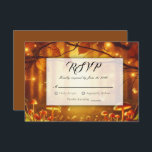 Magic Amber Forest Fairytale Bröllop OSA Kort<br><div class="desc">Se till att du får ett sömlöst svar och snyggt processaa med dessa klassiska bröllop OSA. Varje kort är designat för att komplettera din bröllop-svit och erbjuder ett förfinat sätt för gästerna att svara på din speciella dag. De här OSA kort är utskrivna på förstklassig papper med elegant-typografi och utrymme...</div>