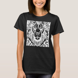 Magic Andlig Lejon Helig Geometry Pyramid Leo T Shirt