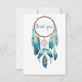 Magic Aquamarine Dreamcatcher Baby Shower Tack Kort