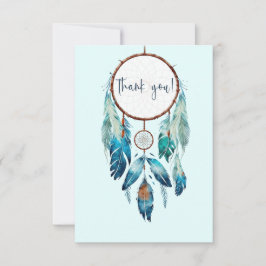 Magic Aquamarine Dreamcatcher Baby Shower Tack Kort