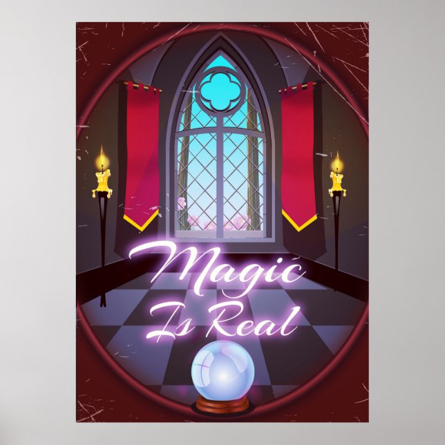 Magic är en riktigt inspirerande citattecken-teckn poster (Framsidan)