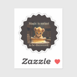 Magic är ett medel för att upptäcka den Lejona eti Klistermärken