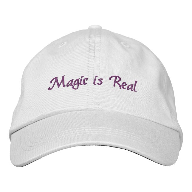 Magic är Real-broized hat Broderad Keps (Framsida)