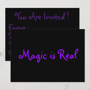 Magic är Real-Invitations Inbjudningar