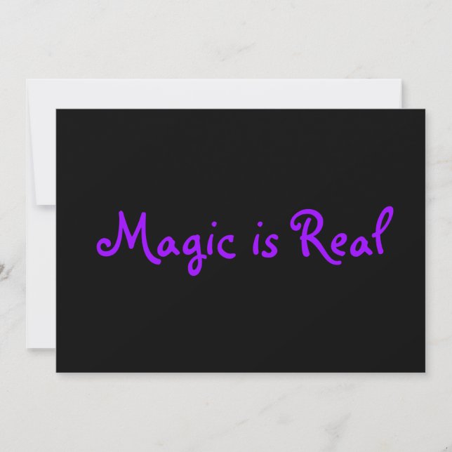 Magic är Real-Invitations Inbjudningar (Framsida)