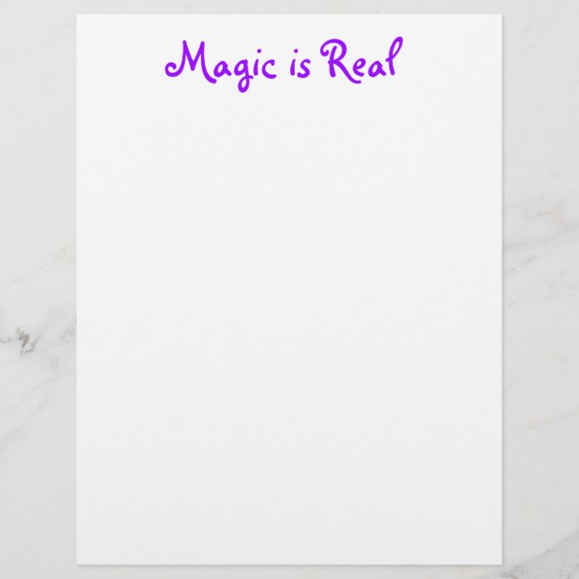 Magic är Real-letterhead (Framsida)