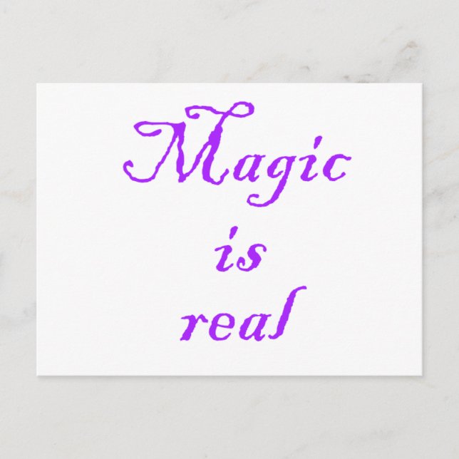 Magic är Real-postcard Vykort (Framsida)