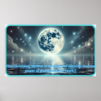 Magic Aurora Moonlight Poster
