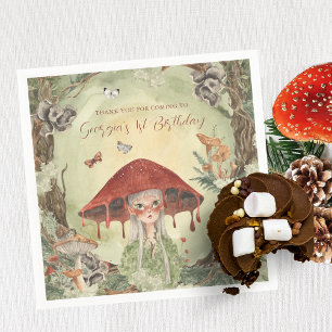 Magic Autumn Forest Fairy Födelsedag Pappersservett