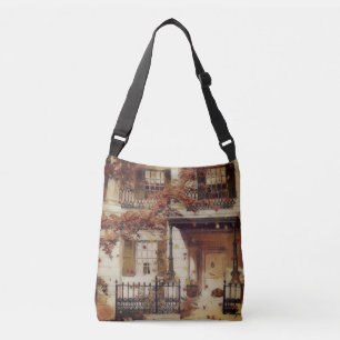 Magic Autumn House Crossbody Bag Axelväska