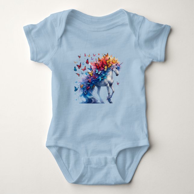 Magic Baby Suite: Fantastisk Unicorn Design T Shirt (Framsida)