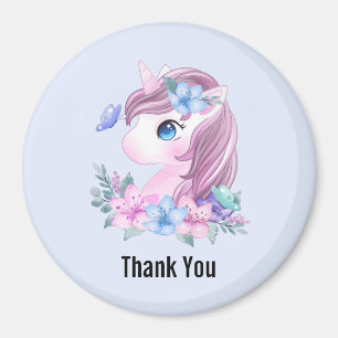 Magic Baby Unicorn med Big Ögon Tack Magnet