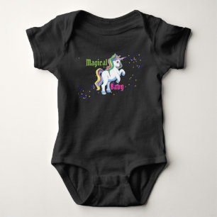 Magic Baby Unicorn One-Delarare Baby Bodykostym T Shirt