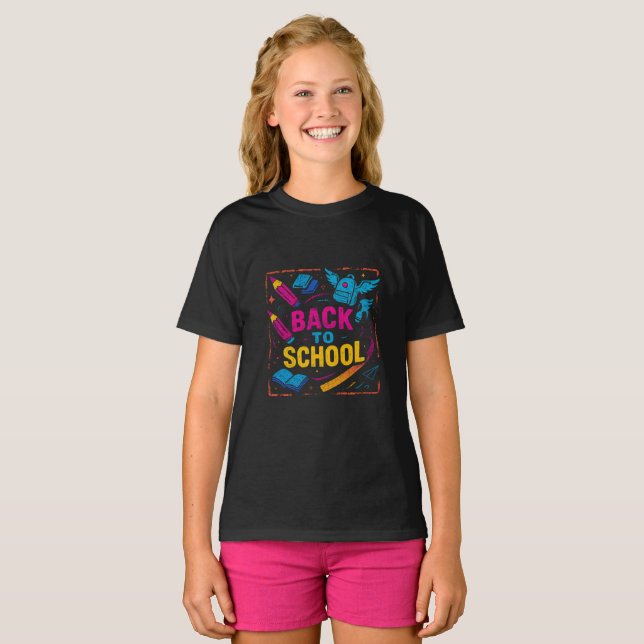 Magic Back to school - Fantasy Dream Design T Shirt (Hel framsida)