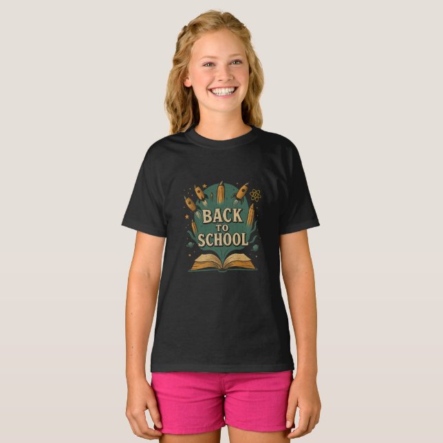 Magic Back to school - Fantasy Dream Design T Shirt (Hel framsida)