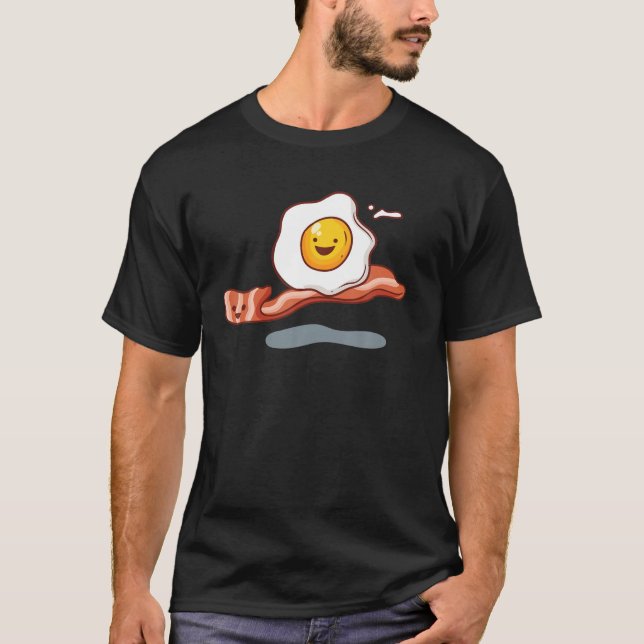 Magic Bacon Ride - Funny Pun - Sarcasm Egg Älskare T Shirt (Framsida)