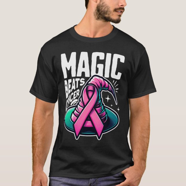 Magic Beats Cancer T Shirt (Framsida)