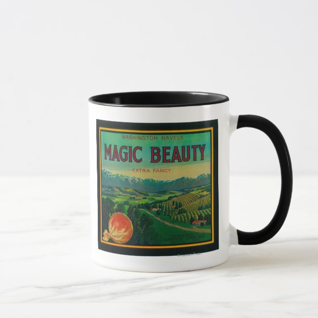 Magic Beauty Orange LabelPorterville, CA Mugg (Höger)
