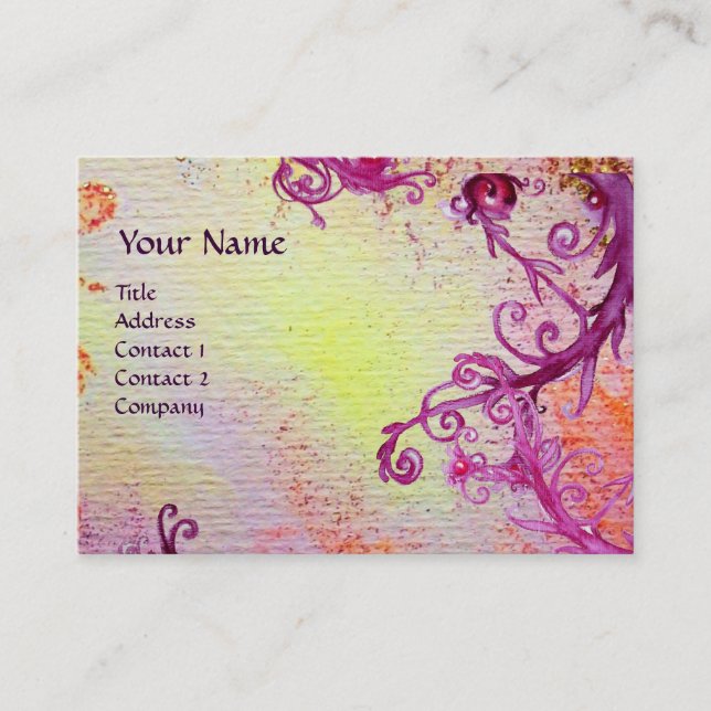 MAGIC BERRIES 2 MONOGRAM VISITKORT (Framsida)