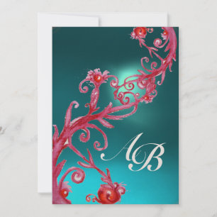 MAGIC BERRIES 3,MONOGRAM agate metallic guld Inbjudningar