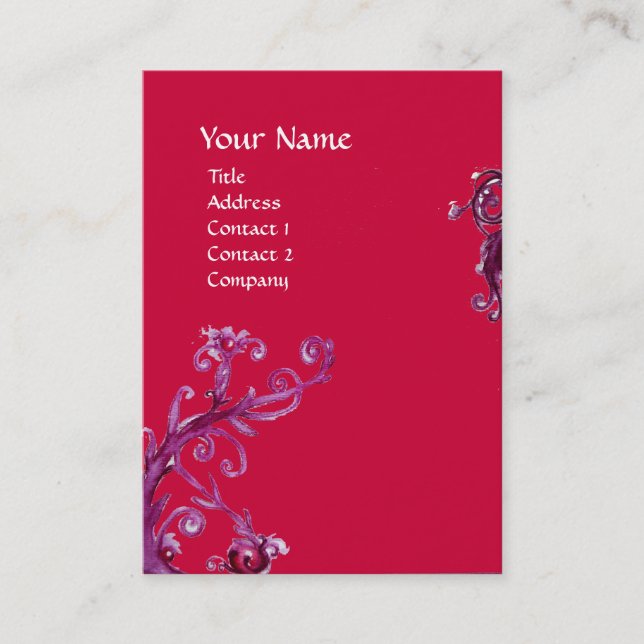 MAGIC BERRIES 4 MONOGRAM VISITKORT (Framsida)