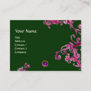 MAGIC BERRIES LILA AMETHYST GEM MONOGRAM VISITKORT