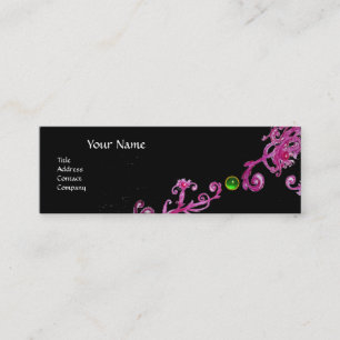 MAGIC BERRIES MONOGRAM lila rosa Black grönt Mini Visitkort