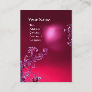 MAGIC BERRIES MONOGRAM ruby rosa Visitkort