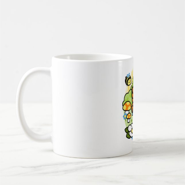 Magic Bird Matcha - Porträtt Kaffemugg (Vänster)
