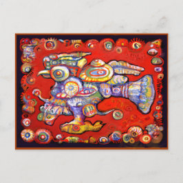 Magic Bird Postcard by Ale Vykort