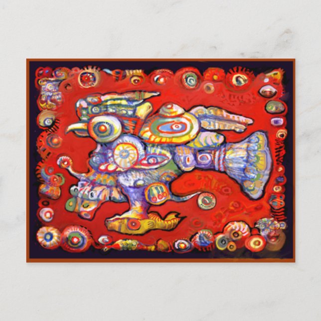 Magic Bird Postcard by Ale Vykort (Framsida)