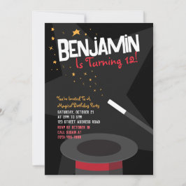 Magic Birthday-inbjudan - Magic Trollspö & Stars Inbjudningar