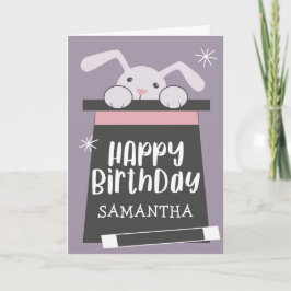 Magic Birthday Magician Kids Grattis på födelsedag Kort