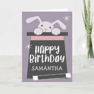 Magic Birthday Magician Kids Grattis på födelsedag Kort