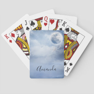 Magic Blå himmel med flygande Svanar Casinokort