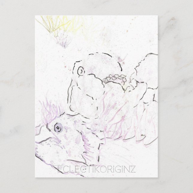 Magic Bläck vycard Vykort (Framsida)