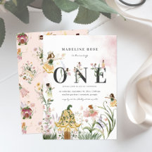 Magic Blommigt Fairy 1st Birthday Party