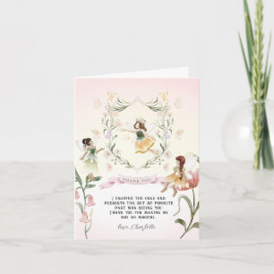 Magic Blommigt Fairy   TACK Kort