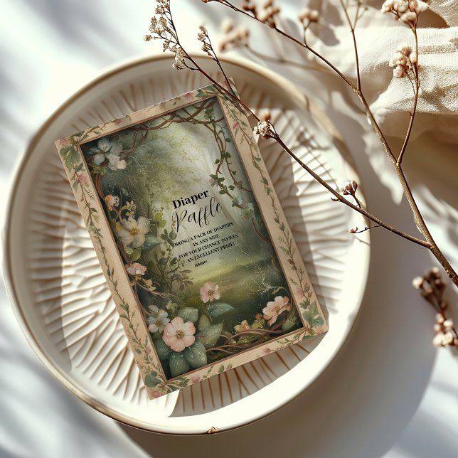 Magic Blommigt Forest Raffle Diapper Tilläggskort (Skapare uppladdad)