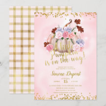 Magic Blommigt Little Pumpkin Girl Shower