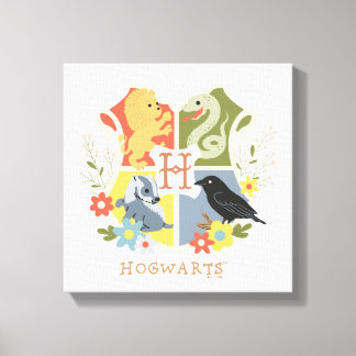 Magic Blooms HOGWARTS™-Vapensköld Canvastryck