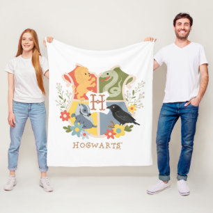 Magic Blooms HOGWARTS™-Vapensköld Fleecefilt