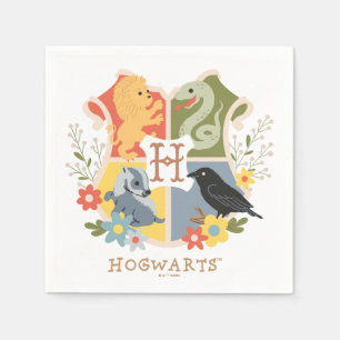 Magic Blooms HOGWARTS™-Vapensköld Pappersservett
